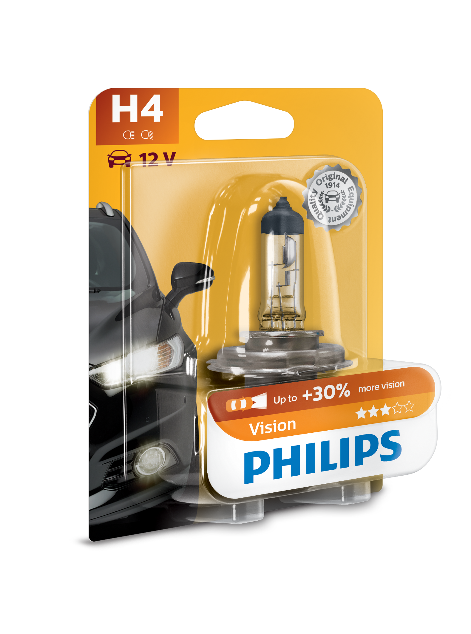 H4 Philips Vision serien | Philips 12342PRB1 | Landberg.dk